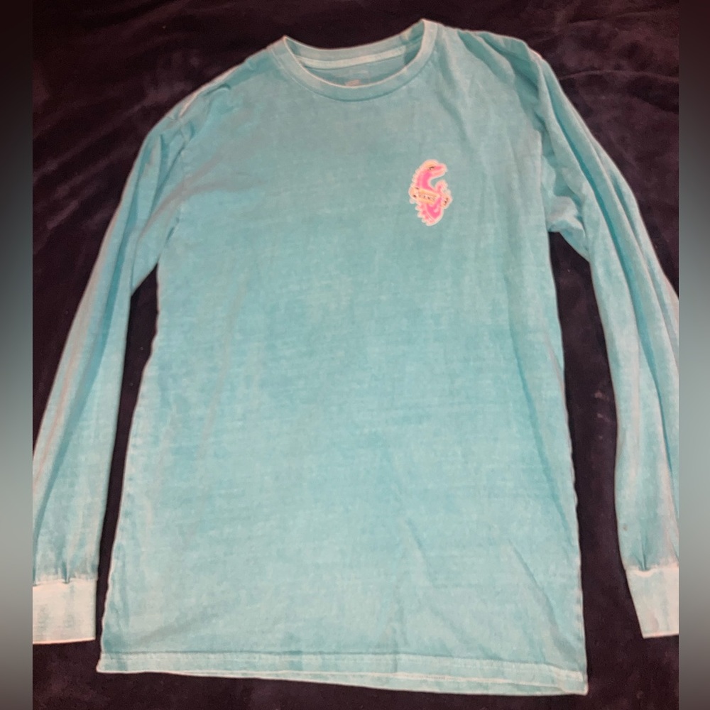 Blue Vans L/S T-shirt w/ Cool Dino
